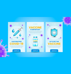 Vaccine Instagram Stories Pack With 3d