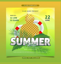 Summer Vibes Retro Flyer Template