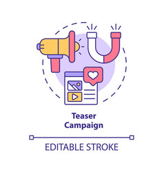 Teaser Campaign Concept Icon