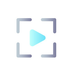 Video Mode Flat Gradient Color Ui Icon