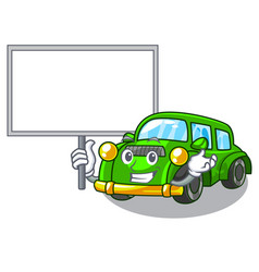 Bring Board Classic Car Isolated In Cartoon