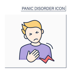 Chest Discomfort Color Icon