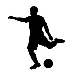 Free Kick Ball Soccer Player Silhouette