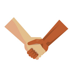 Interracial Handshake Symbol