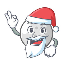 Santa Golf Ball Mascot Cartoon