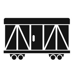 Black Train Freight Wagon Delivering Cargo On