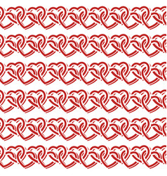 Seamless Pattern With Interlocking Hearts