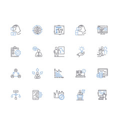 Software Development Line Icons Collection