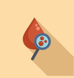 Blood Drop Icon Flat Health Virus