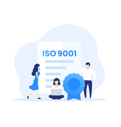 Iso 9001 Certificate And People Art