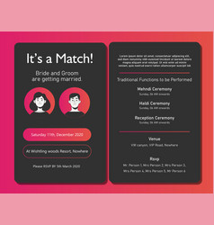 Tinder Style Wedding Invitation