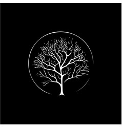 Tree Roots Silhouette Icon Knowledge Symbol