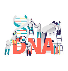 Dna Gene Medical Test Typography Banner