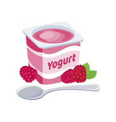 Raspberry Yogurt Plastic Cup Icon