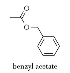 Benzyl Acetate Molecule Skeletal Formula