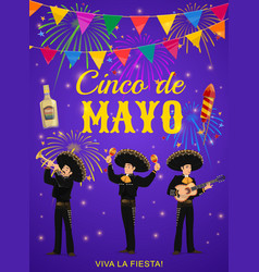 Cinco De Mayo Flyer With Mariachi Band