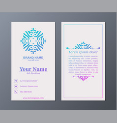 Modern Ornament Mandala Business Card