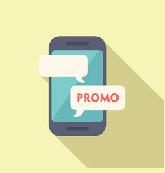 Promo Phone Store Icon Flat Sale Web Gift