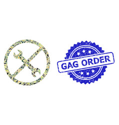 Rubber Gag Order Stamp Seal And Military