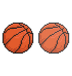 Pixel Icon Sports Ball For Basketball Sport