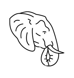 Elephant Animal Zoo Line Icon