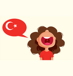 Funny Child Speaking Turkish Language Cartoon