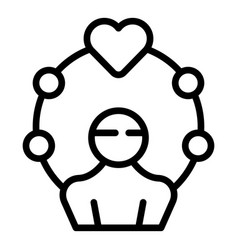 Generosity Icon Outline Heart Love