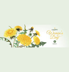 Horizontal 8 March Womens Day Greeting Card