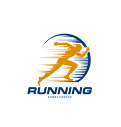 Marathon Run Sport Icon Runner Sprinter Club Sign