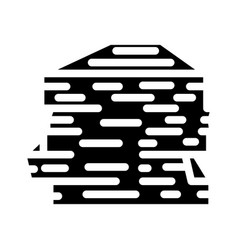 Stack Paper Document Glyph Icon