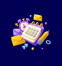 3d Calendar Icon Design