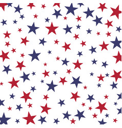 Falling Red And Blue Stars On A White Background