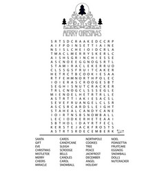 Christmas Word Search Puzzle