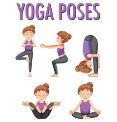 Set Of Yoga Postures