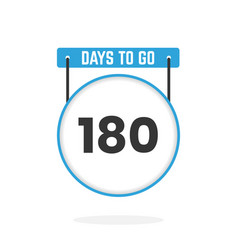 180 Days Left Countdown For Sales Promotion