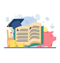 Scholarship Concept Graduation Hat Piggy Bank