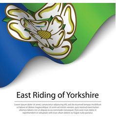 Waving Flag Of East Riding Of Yorkshire