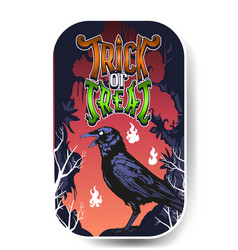 Halloween Crow Crow At The Grave Yard