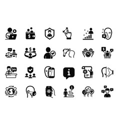 Set Of People Icons Related To Face