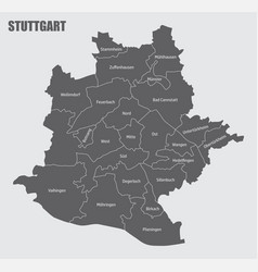 Stuttgart City Administrative Map