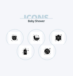 Baby Shower Glyph Icon Pack 5 Icon Design