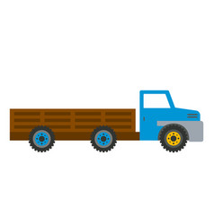 Farm Truck Harvest Transporting Isolated Vehicle