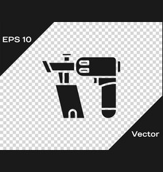 Grey Nail Gun Icon Isolated On Transparent