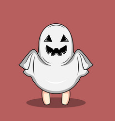 Cute Halloween White Ghost