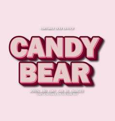 Candy Bear Editable Text Effect Cartoon Style