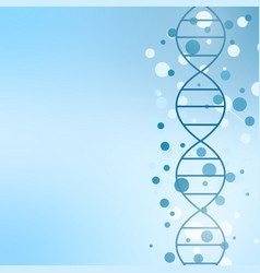 Dna On A Light Blue Background