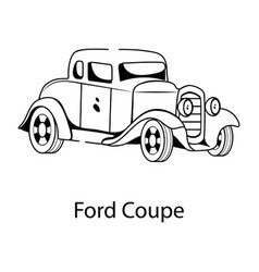 Handy Glyph Icon Of A Ford Coupe