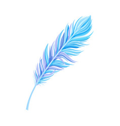 Decorative curved feathers as avian plumage Vector Image