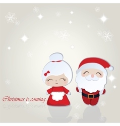 Santa And Misses Claus Merry Christmas Background