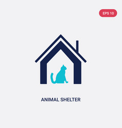 Two Color Animal Shelter Icon From Charity